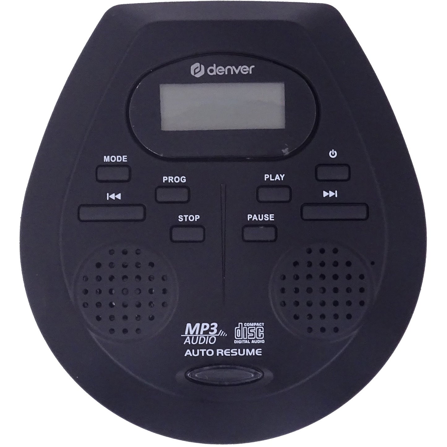 Portable CD Player with Built-In Speakers, Black