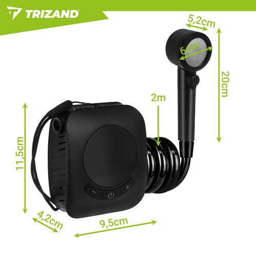 Portable Camping Shower, 8000mAh Battery, IPX8 Waterproof