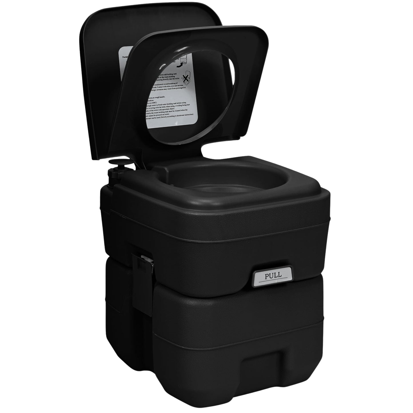 Portable Camping Toilet with 20L & 12L Removable Tanks