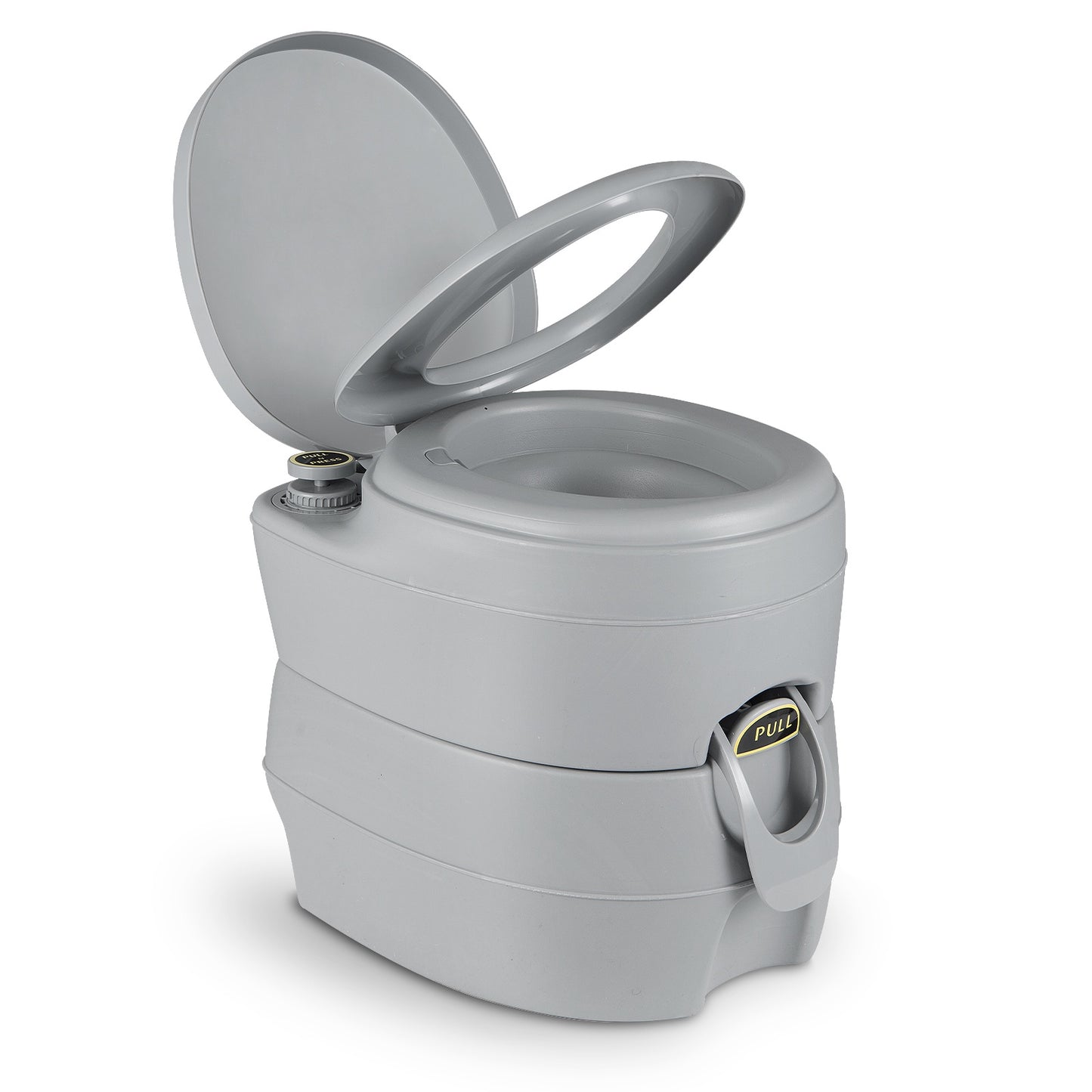 Portable Camping Toilet with 20L Waste Tank, Grey
