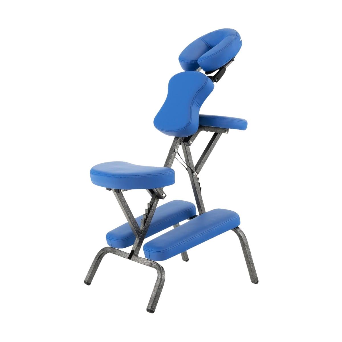 Portable Folding Massage Chair, Adjustable Height, Blue