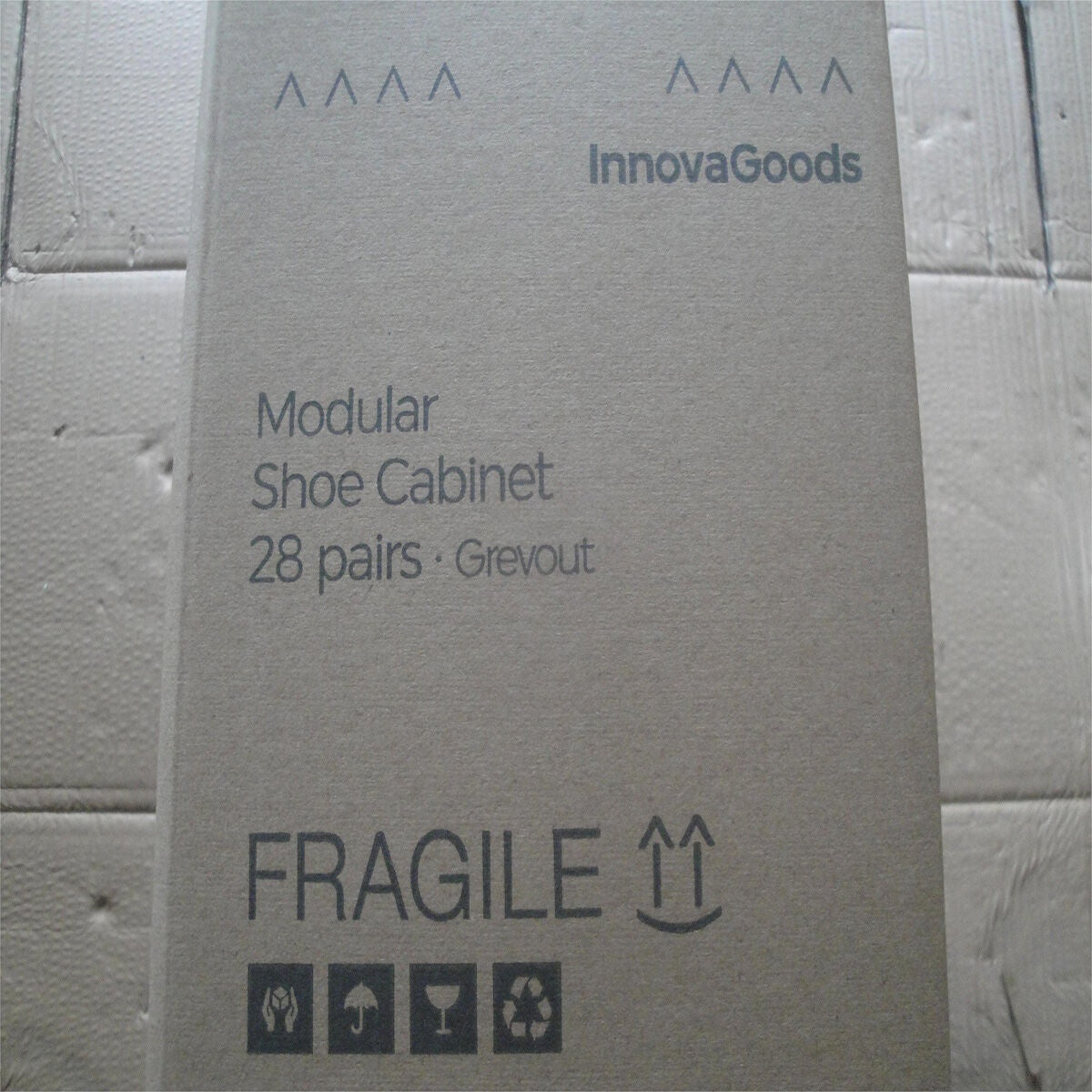 Portable Modular Shoe Cabinet InnovaGoods Grey - 20 pairs