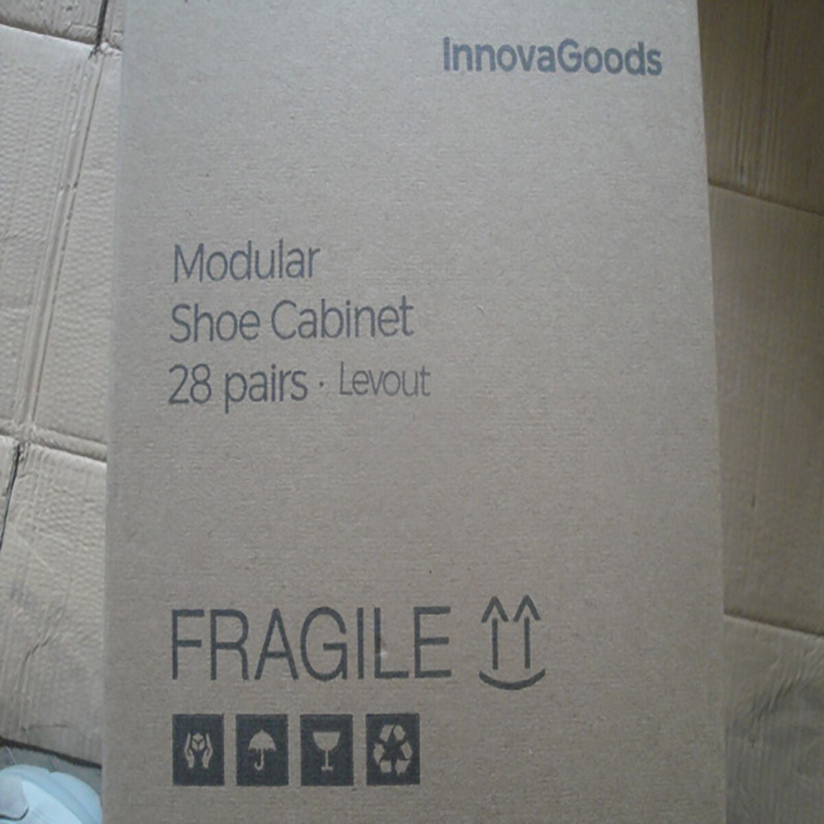 Portable Modular Shoe Cabinet InnovaGoods White - 36 pairs