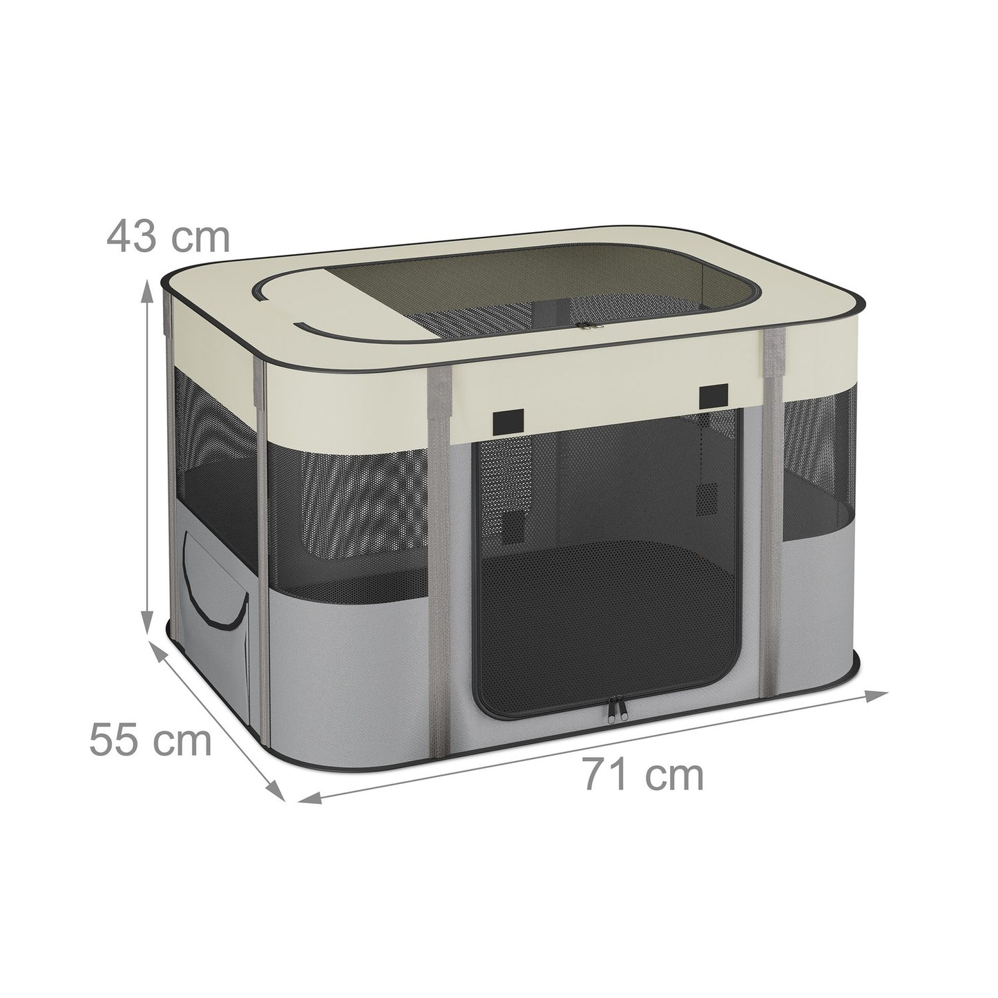 Portable Pet Playpen for Cats & Dogs, Indoor/Outdoor Use