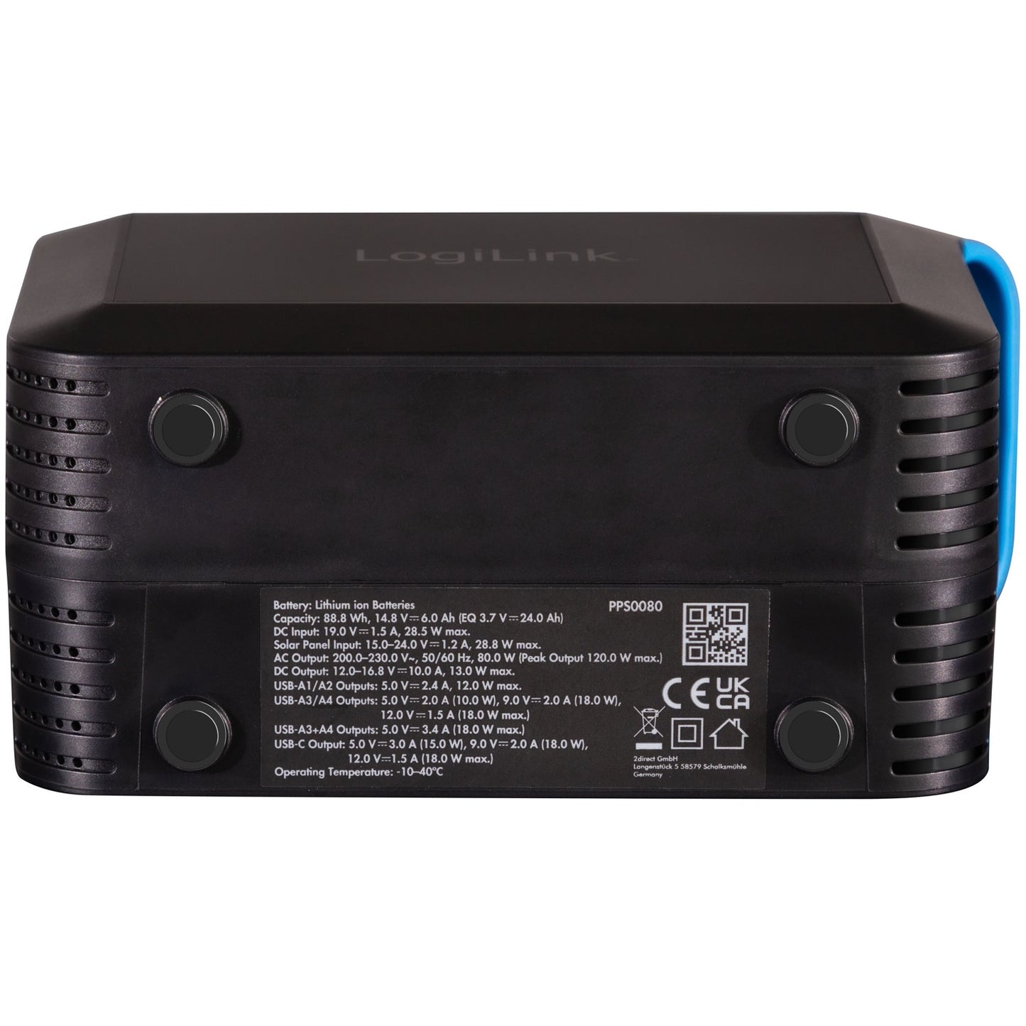 Portable Power Station 24,000 mAh 80W 88 Wh