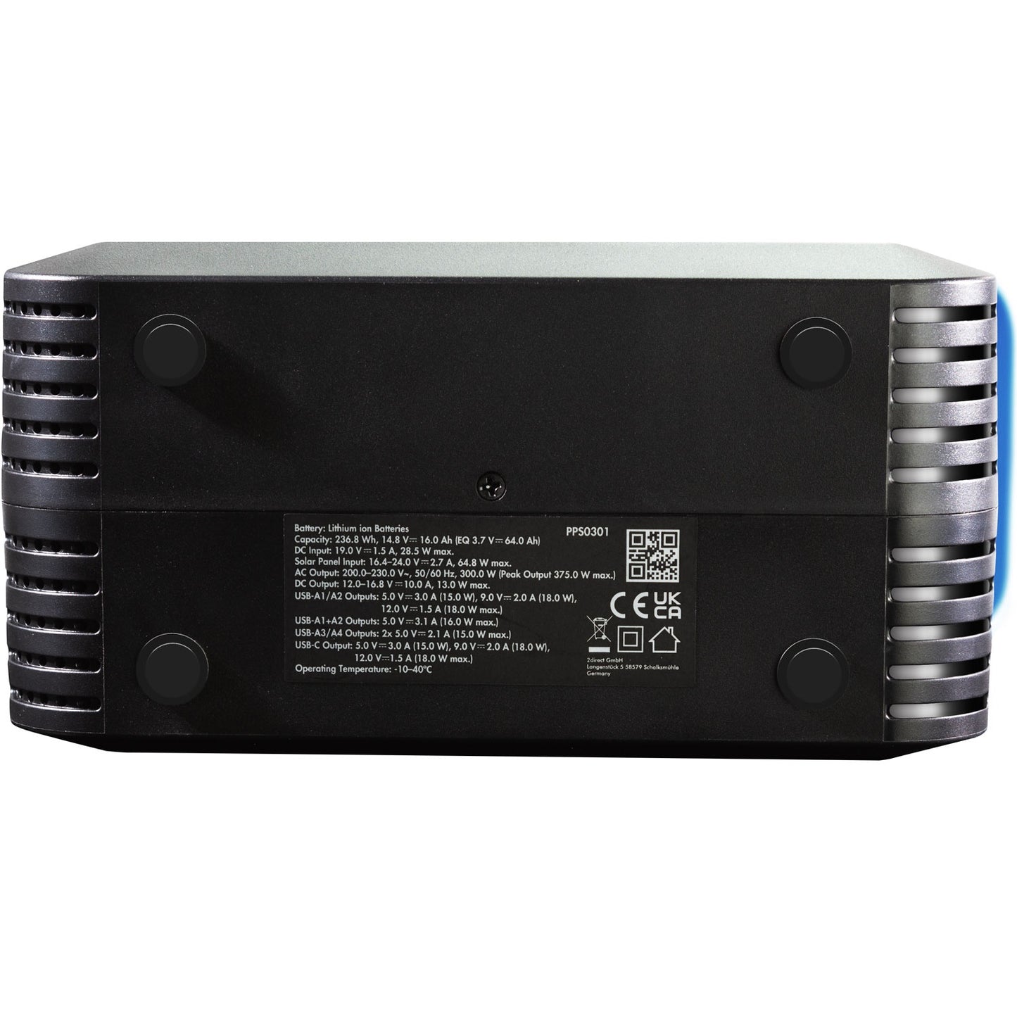 Portable Power Station 64,000 mAh 300W 375 Wh