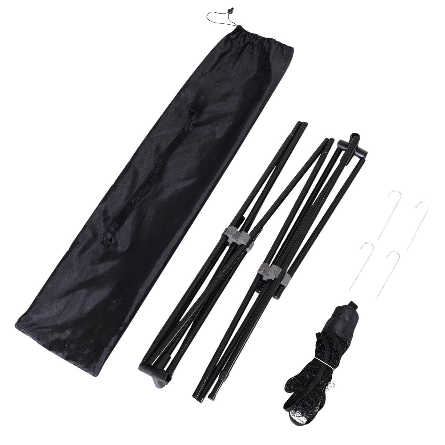 Portable badminton, volleyball, tennis net 2 heights 94/158 cm