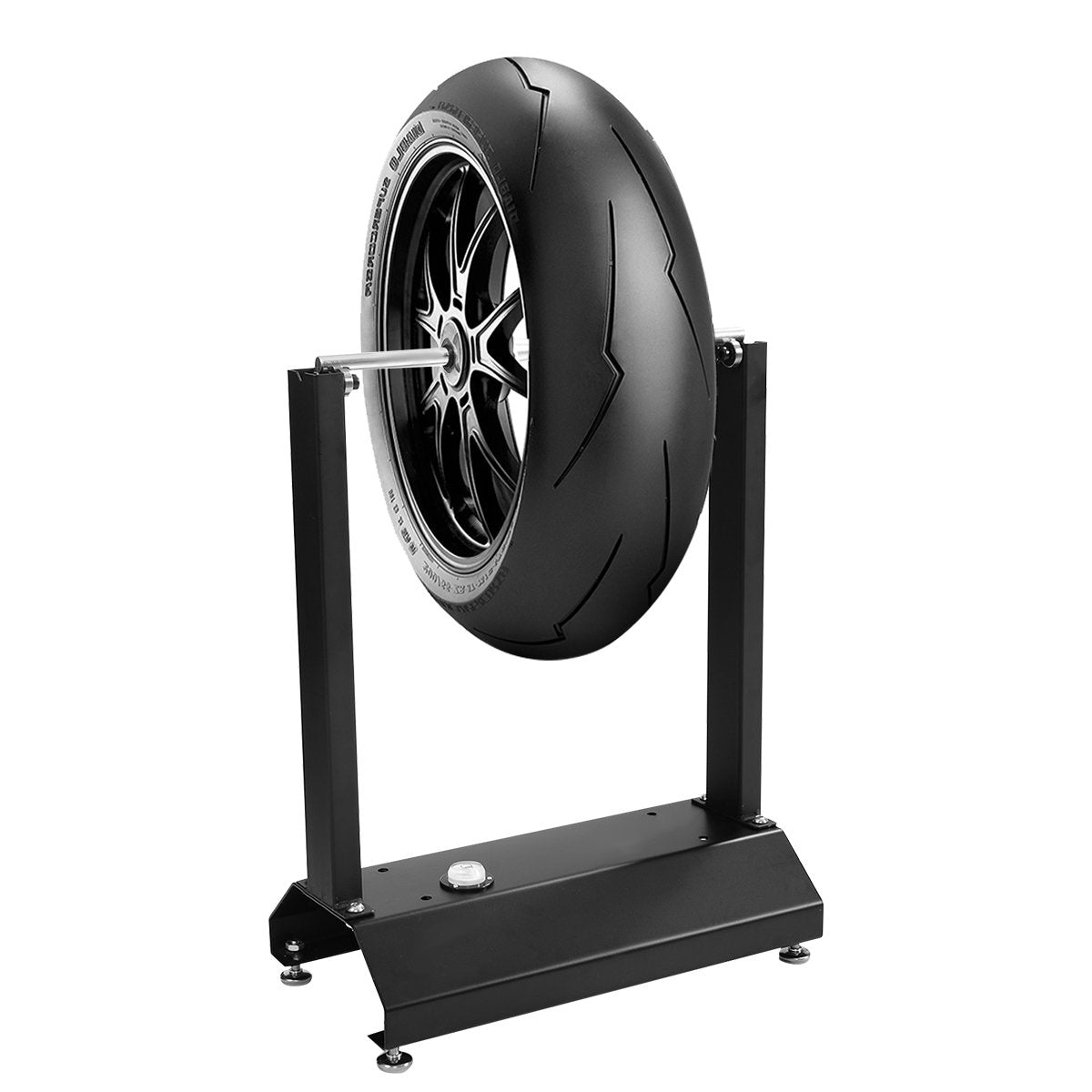Portable motorcycle wheel balancer with adjustable cones 40.5 x 22 x 51 cm