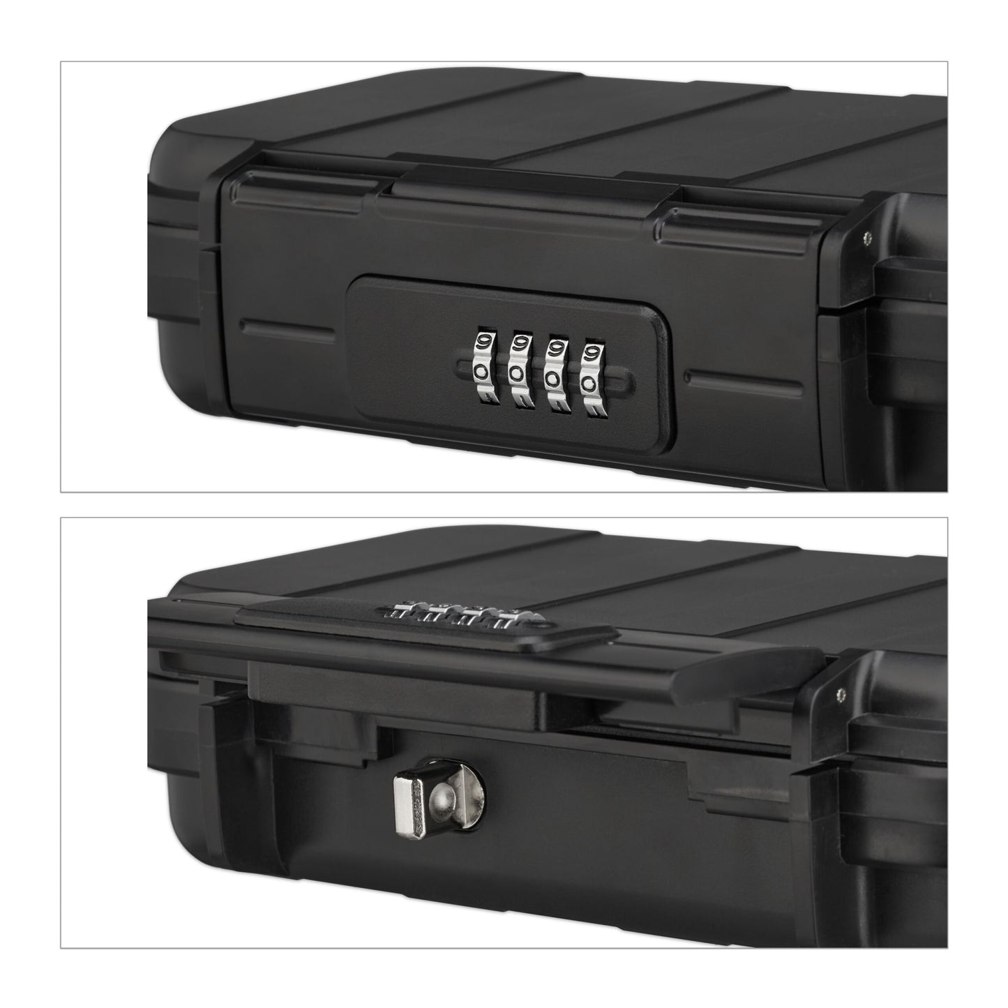 Portable security box with combination lock