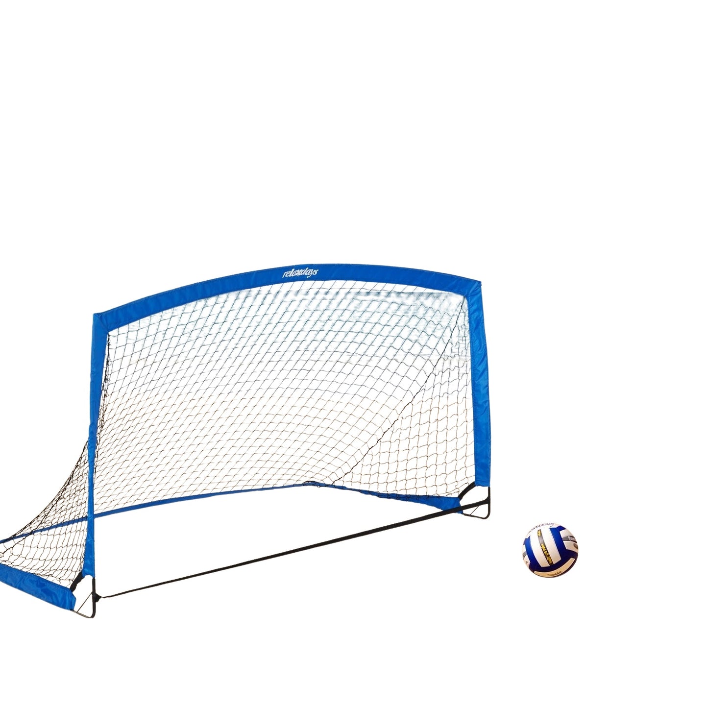 Portable soccer goal with bag