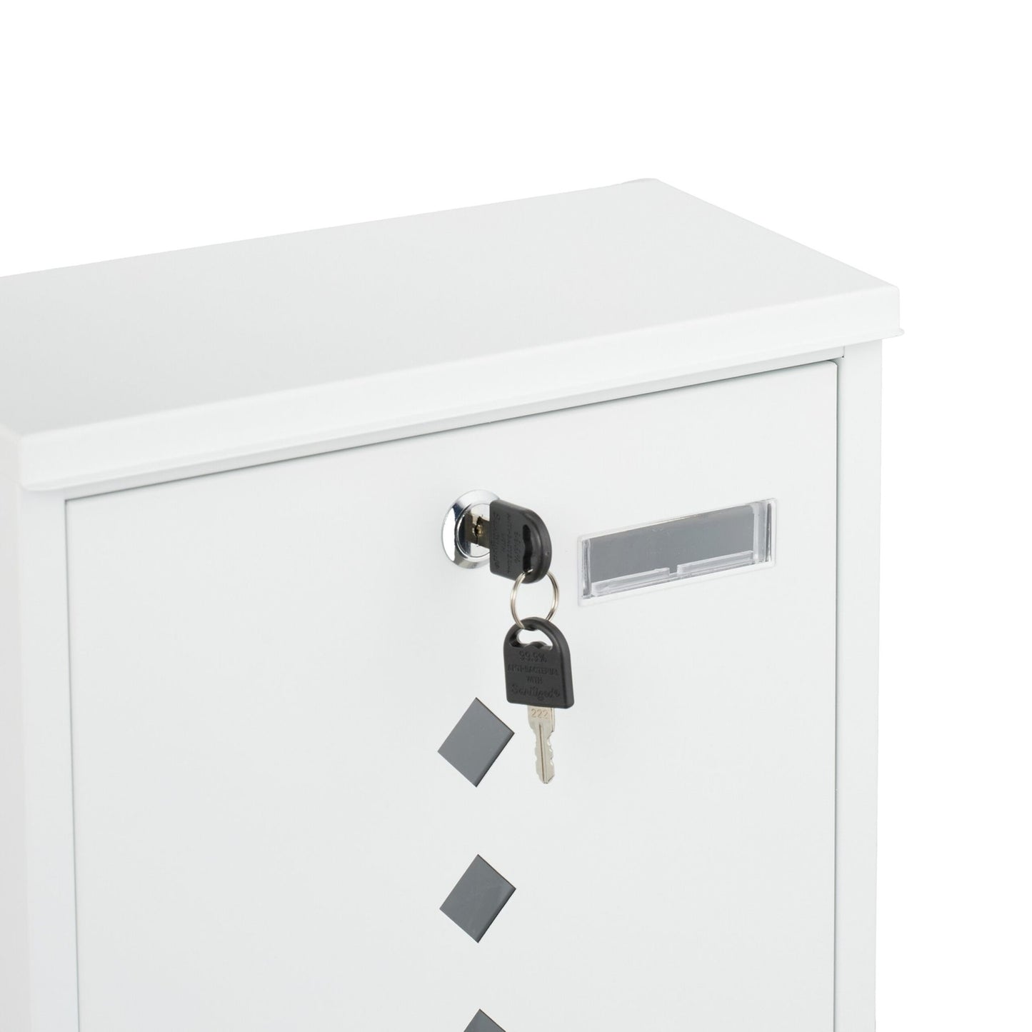 Postbox with Newspaper Holder – Minimalist Metal Design