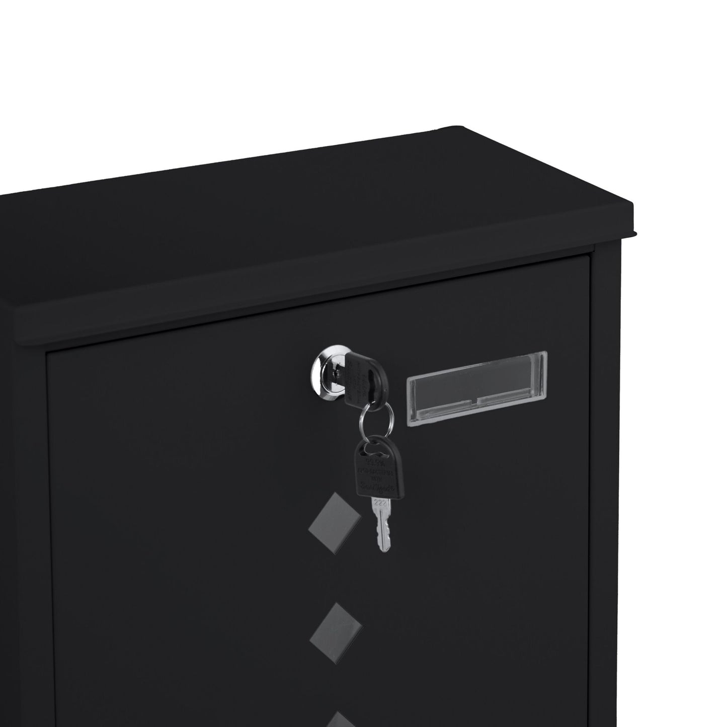 Postbox with Newspaper Holder – Minimalist Metal Design