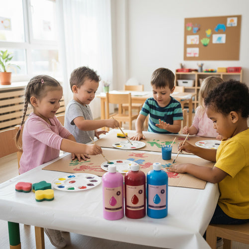 Poster Paint Set, 12 Colors, 1L Each