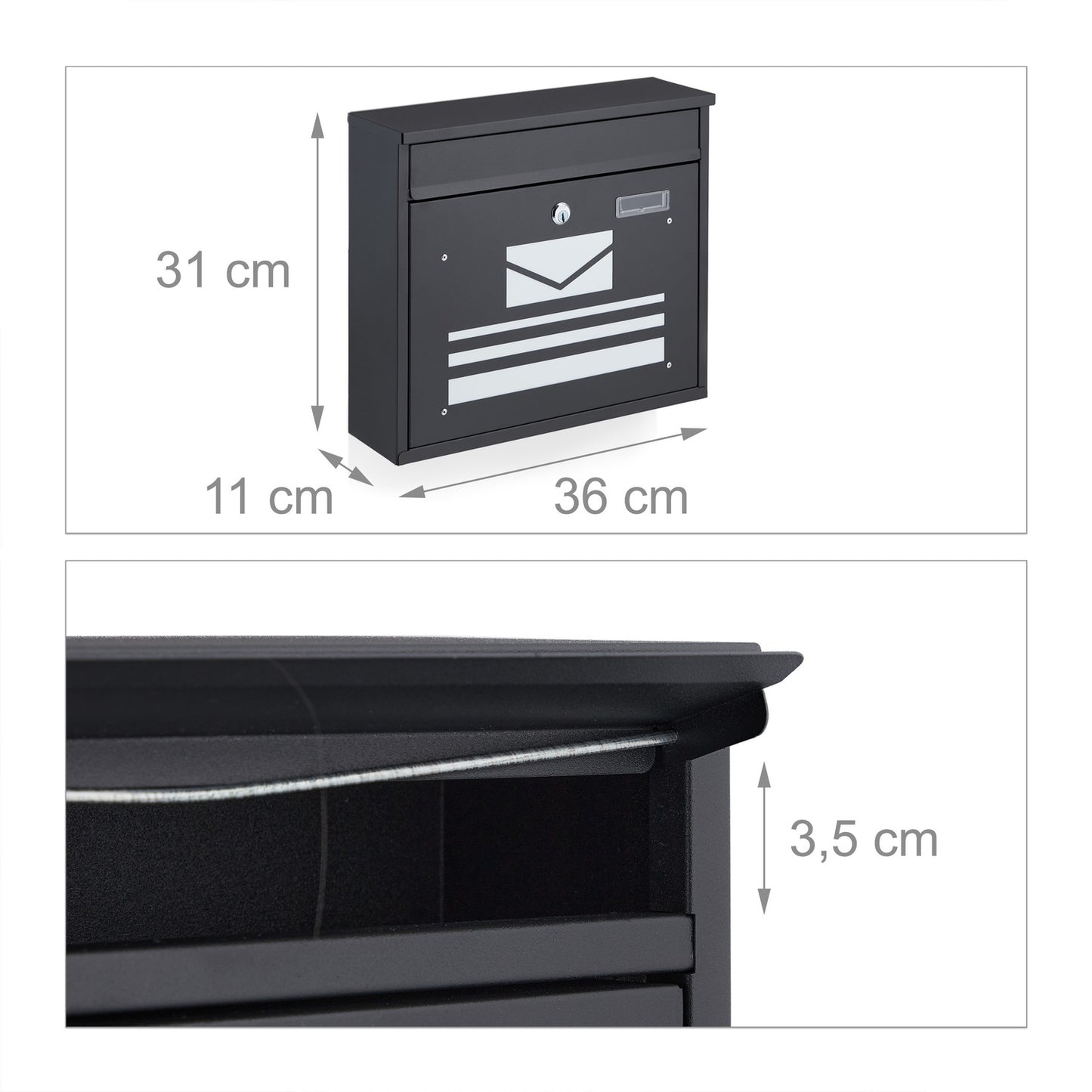 Powder coated mailbox