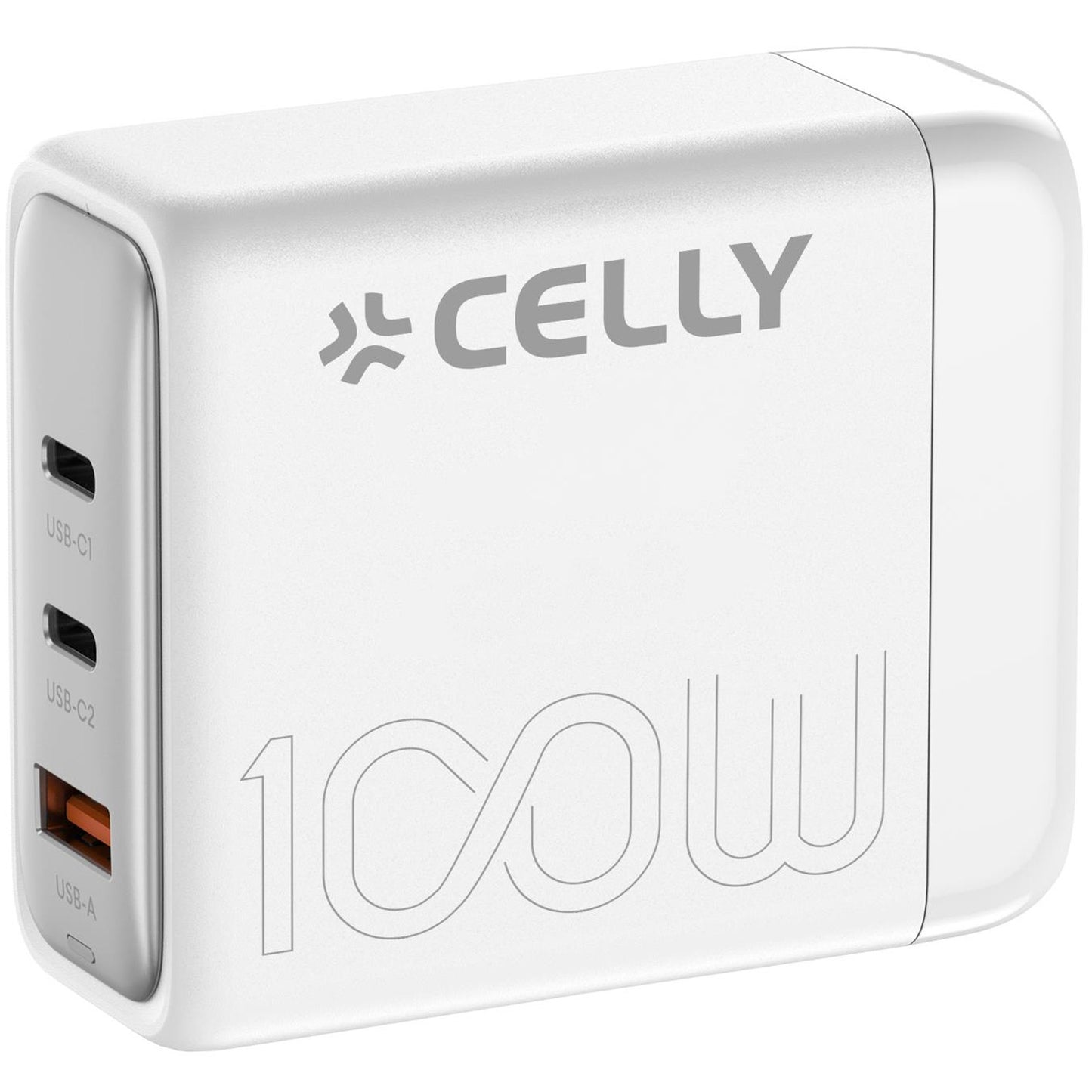 Power Station 1 x USB-A + 2 x USB-C PD 100W GaN White