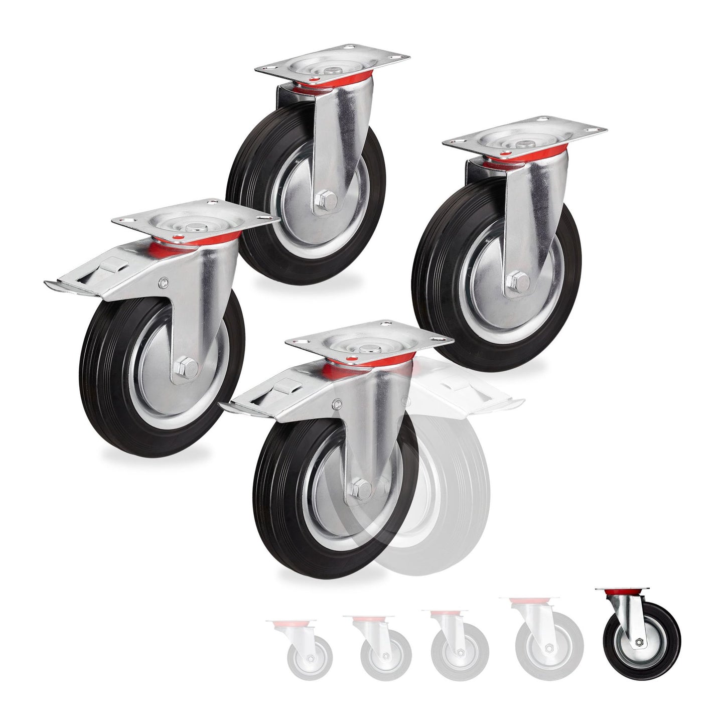 Powerful wheels, 4 pcs