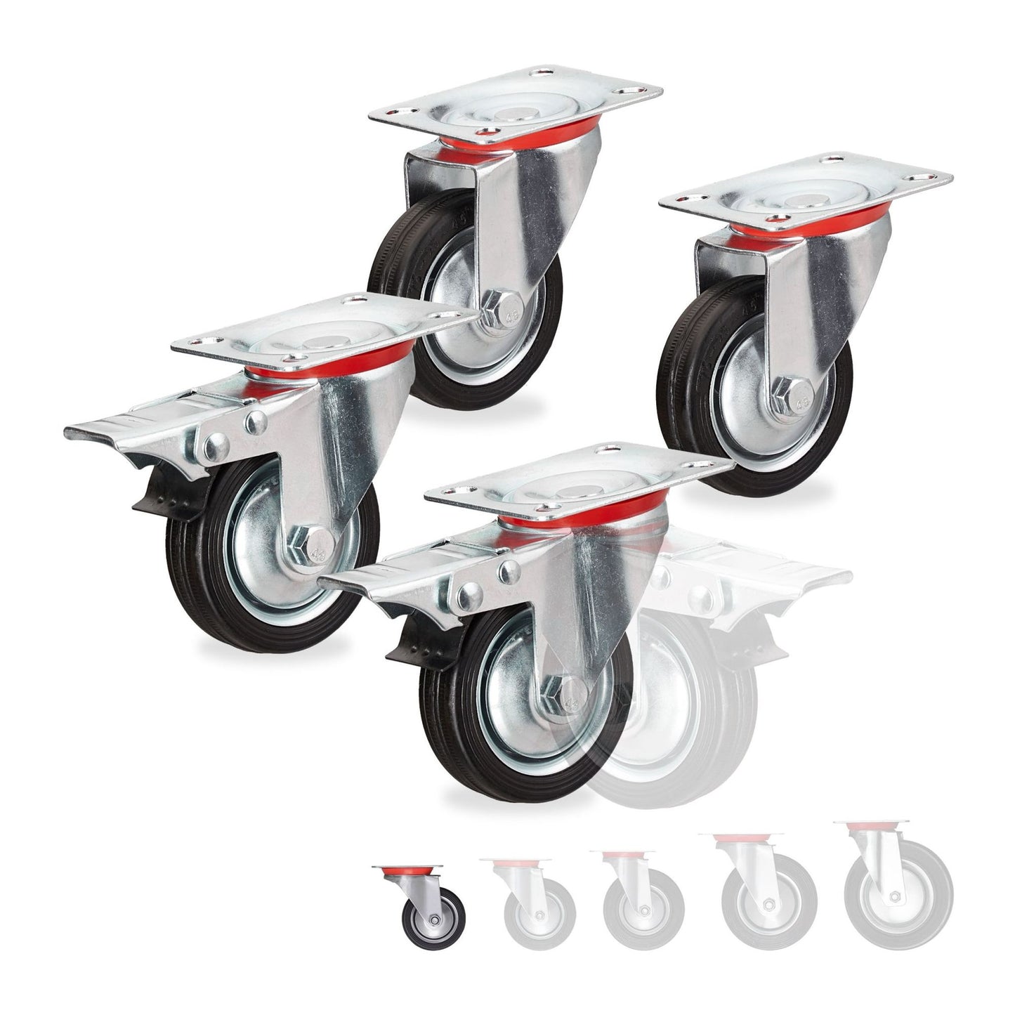 Powerful wheels, 4 pcs