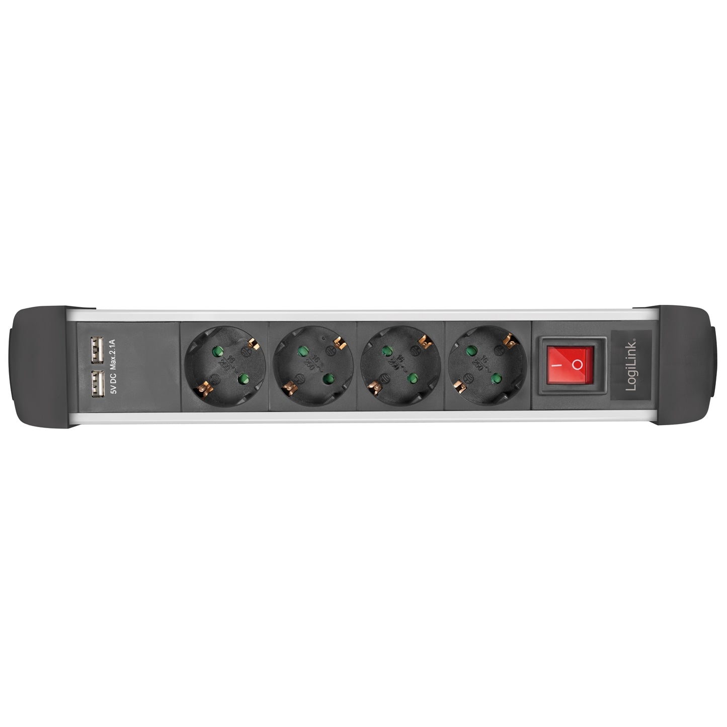 Power outlet 4-way 2xUSB Switch 1.5m mountable