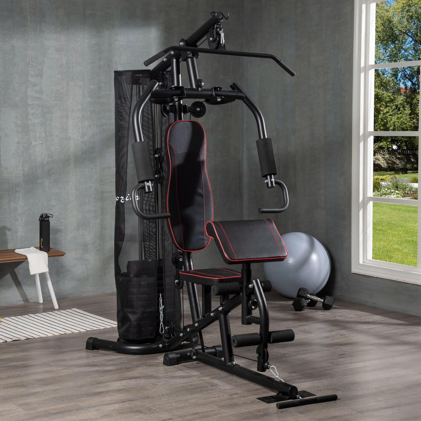 Home Gym Power Station – 45 kg weights, lat pull, bench