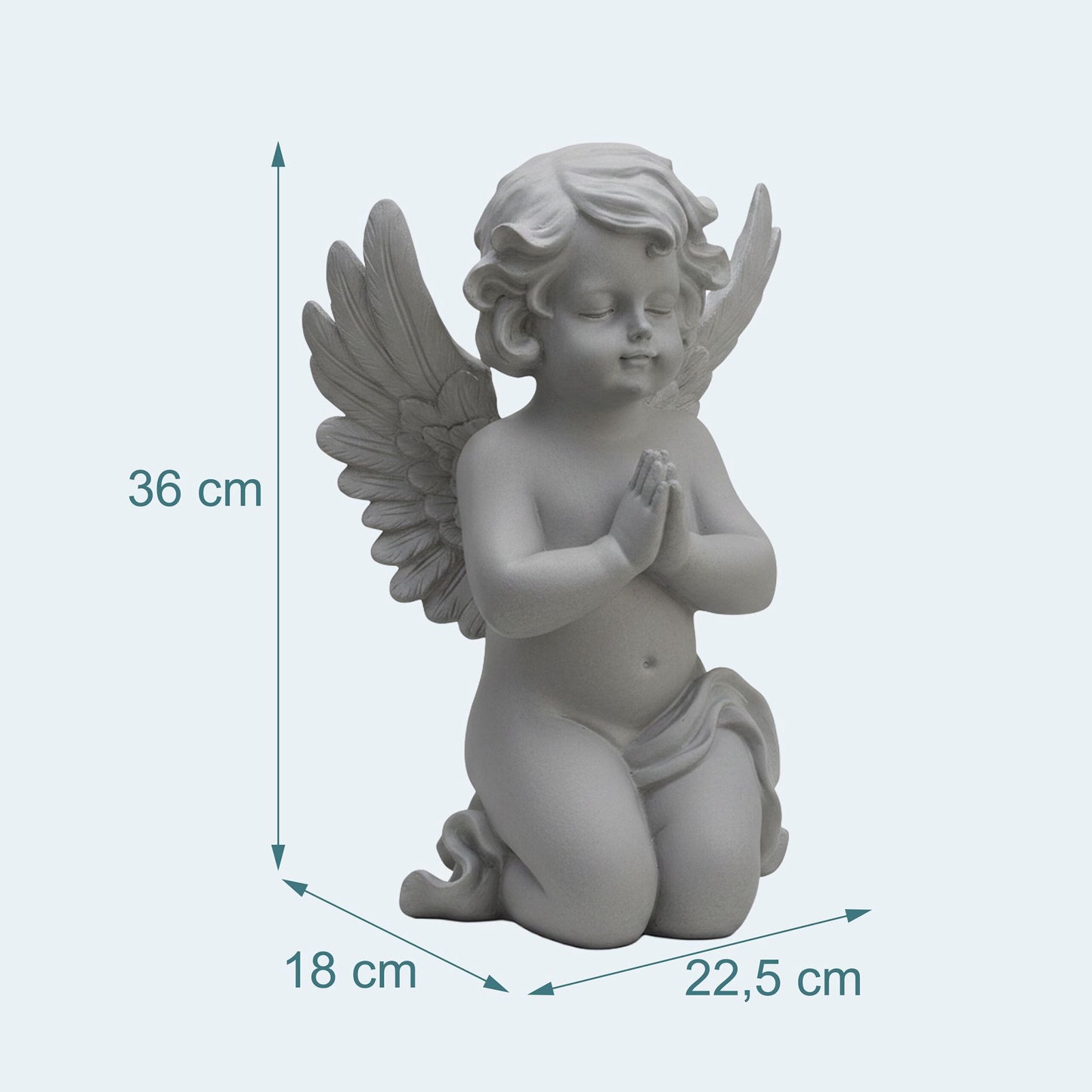Praying Angel Statue for Cemetery or Garden