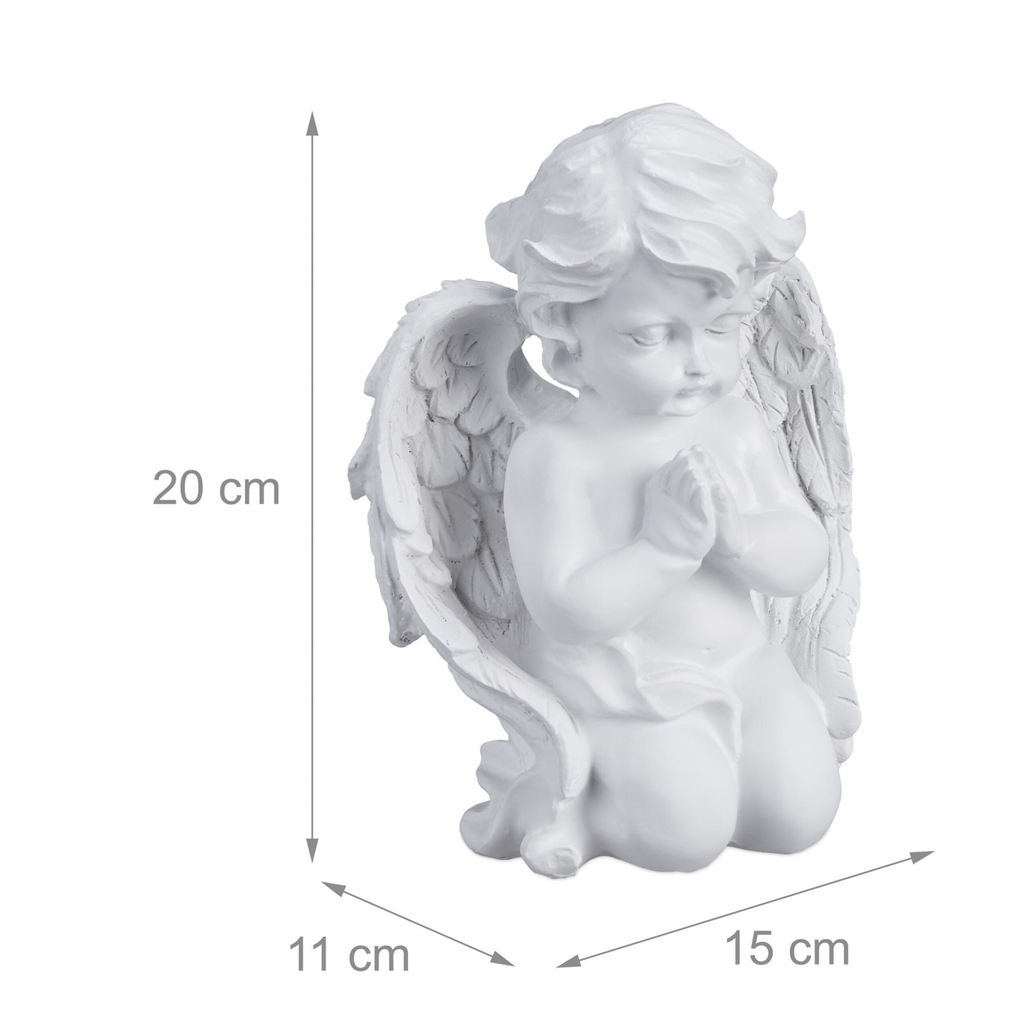 Praying angel in trench