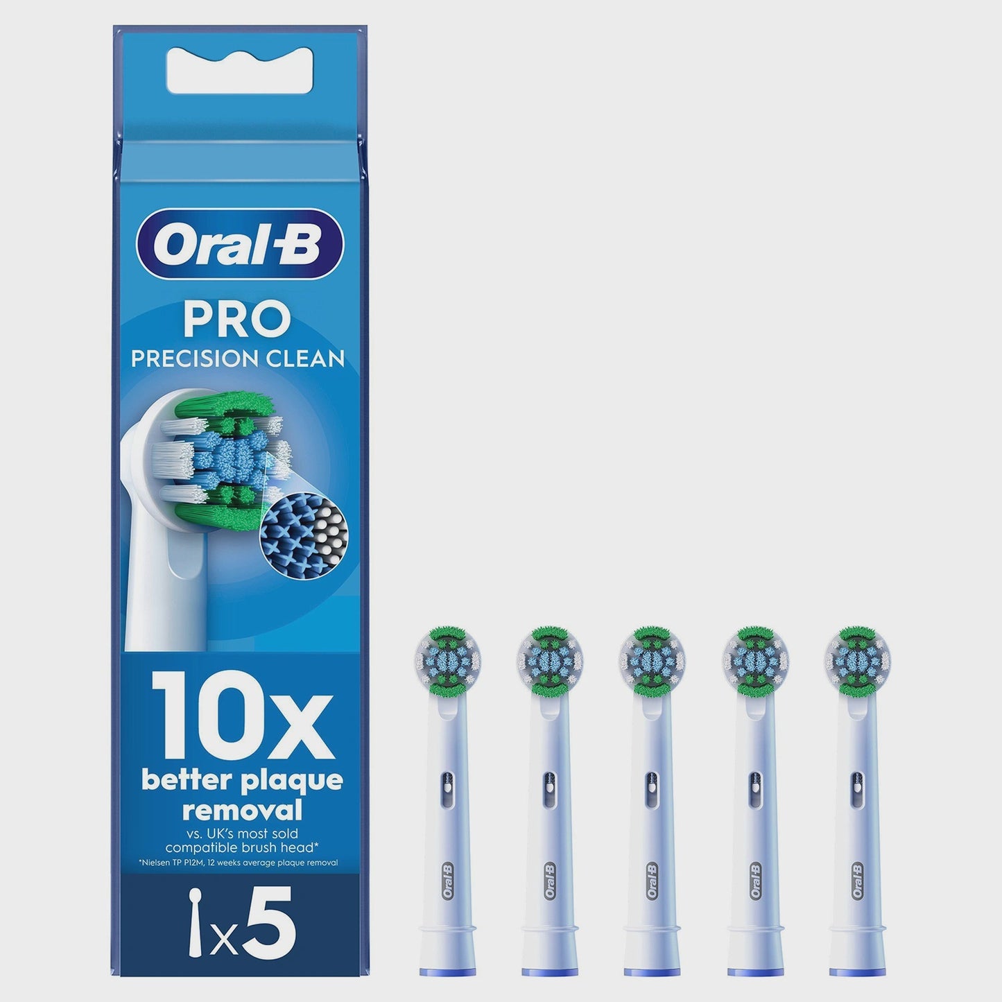 Precision Clean Toothbrush Heads, 5-Pack, Fits Oral-B