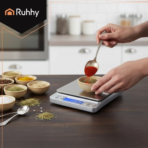 Precision LCD Kitchen Scale 2kg with 2 Bowls