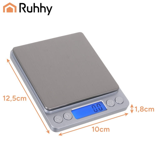 Precision LCD Kitchen Scale 2kg with 2 Bowls