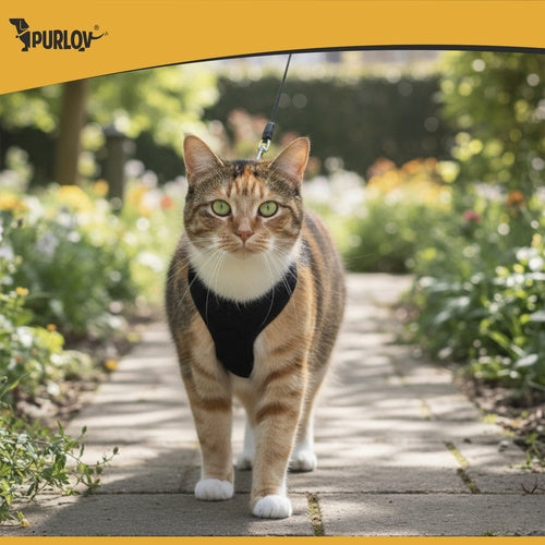 Pressure-Free Dog & Cat Harness with Leash, Size S