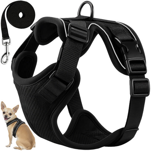 Pressure-Free XS Harness for Dogs & Cats with Leash