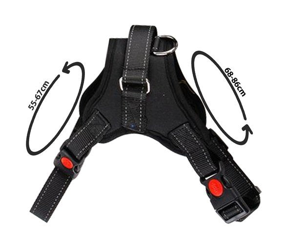 Pressure-free dog harness L