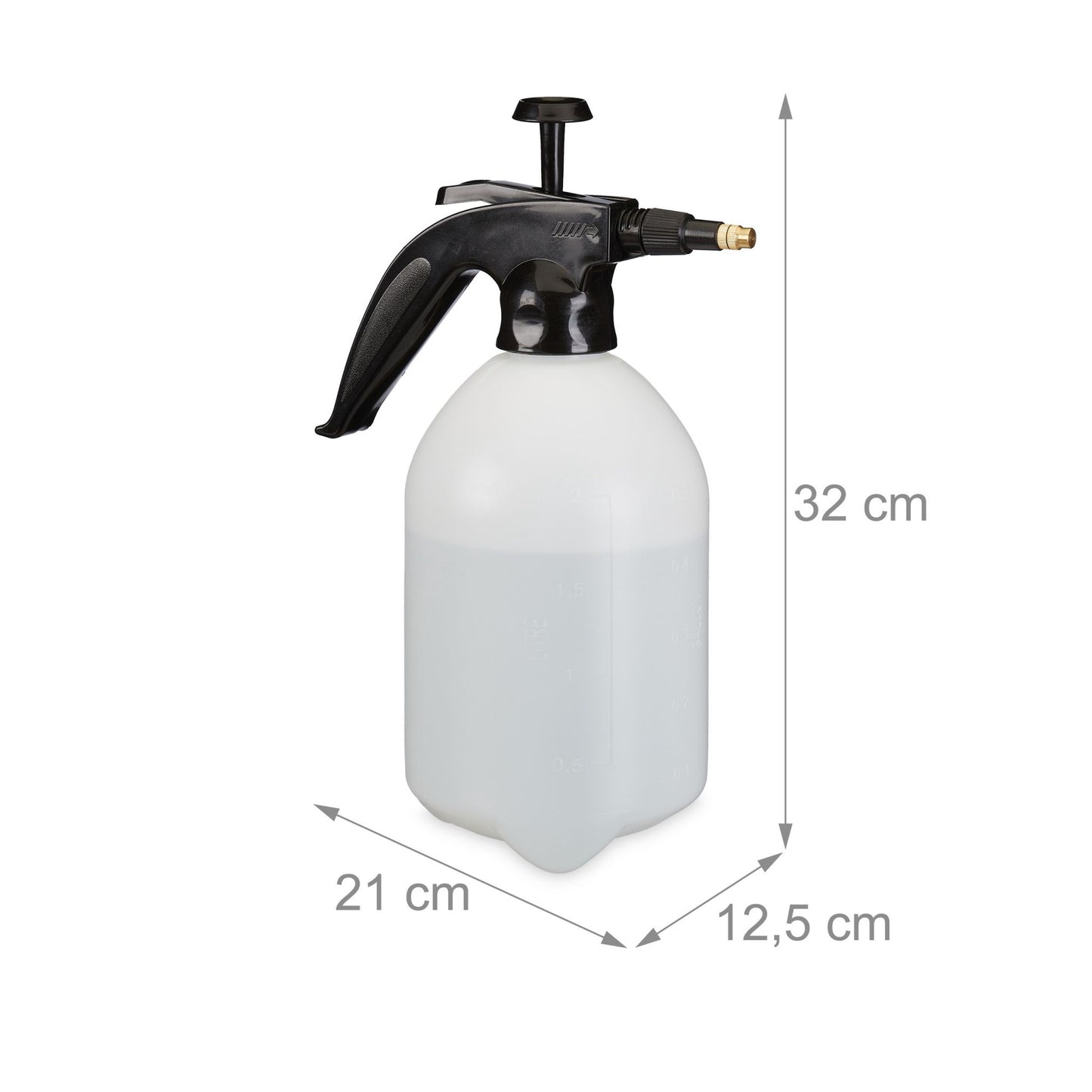 Pressure sprayer 2 liters black