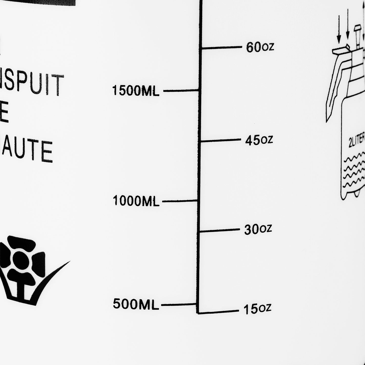 Pressure sprayer 2 liters black