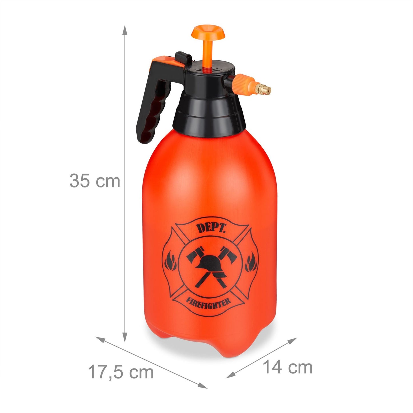 Pressure sprayer 3 liter fire extinguisher design