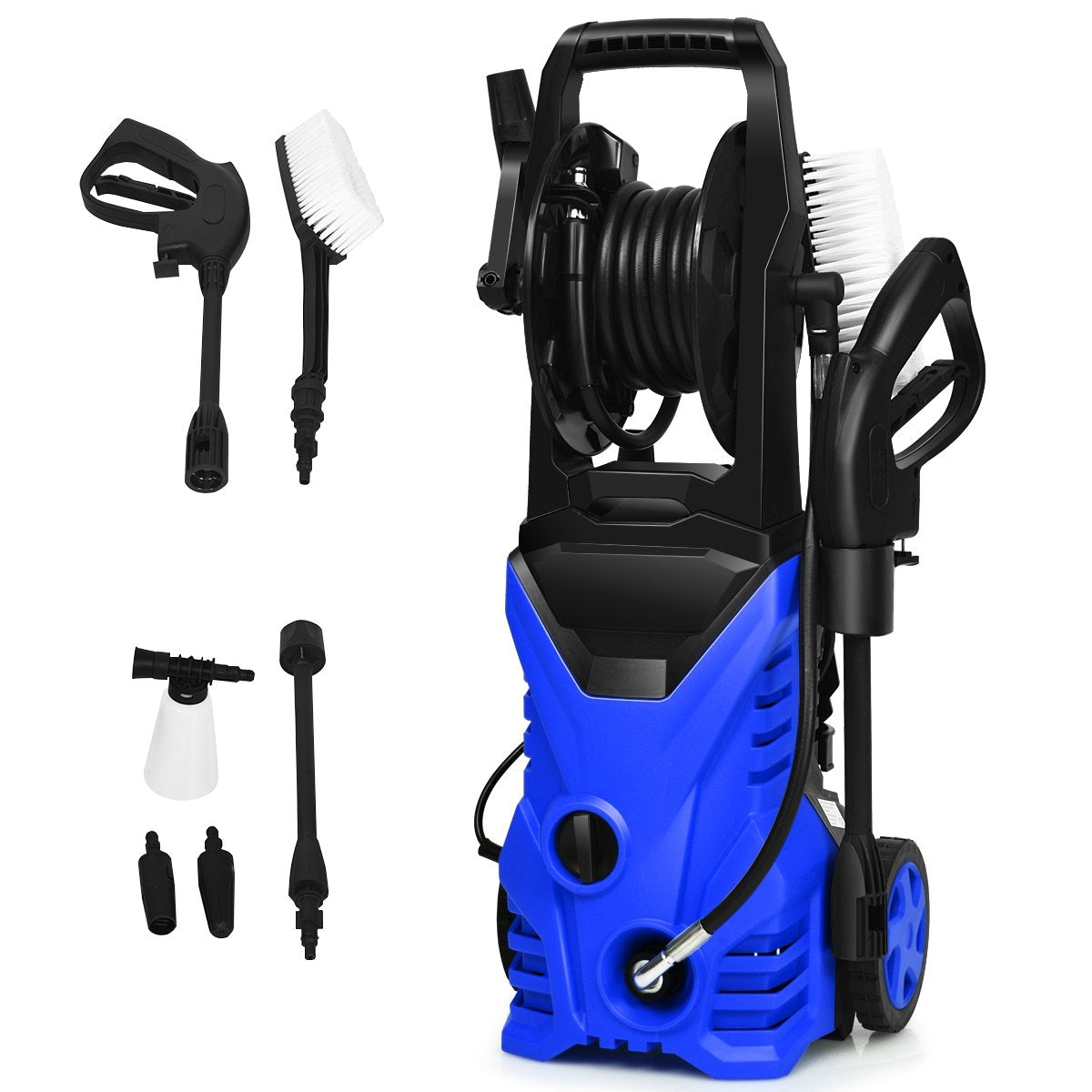 Pressure washer patio cleaner blue/red 27 x 27 x 68 cm -Blue