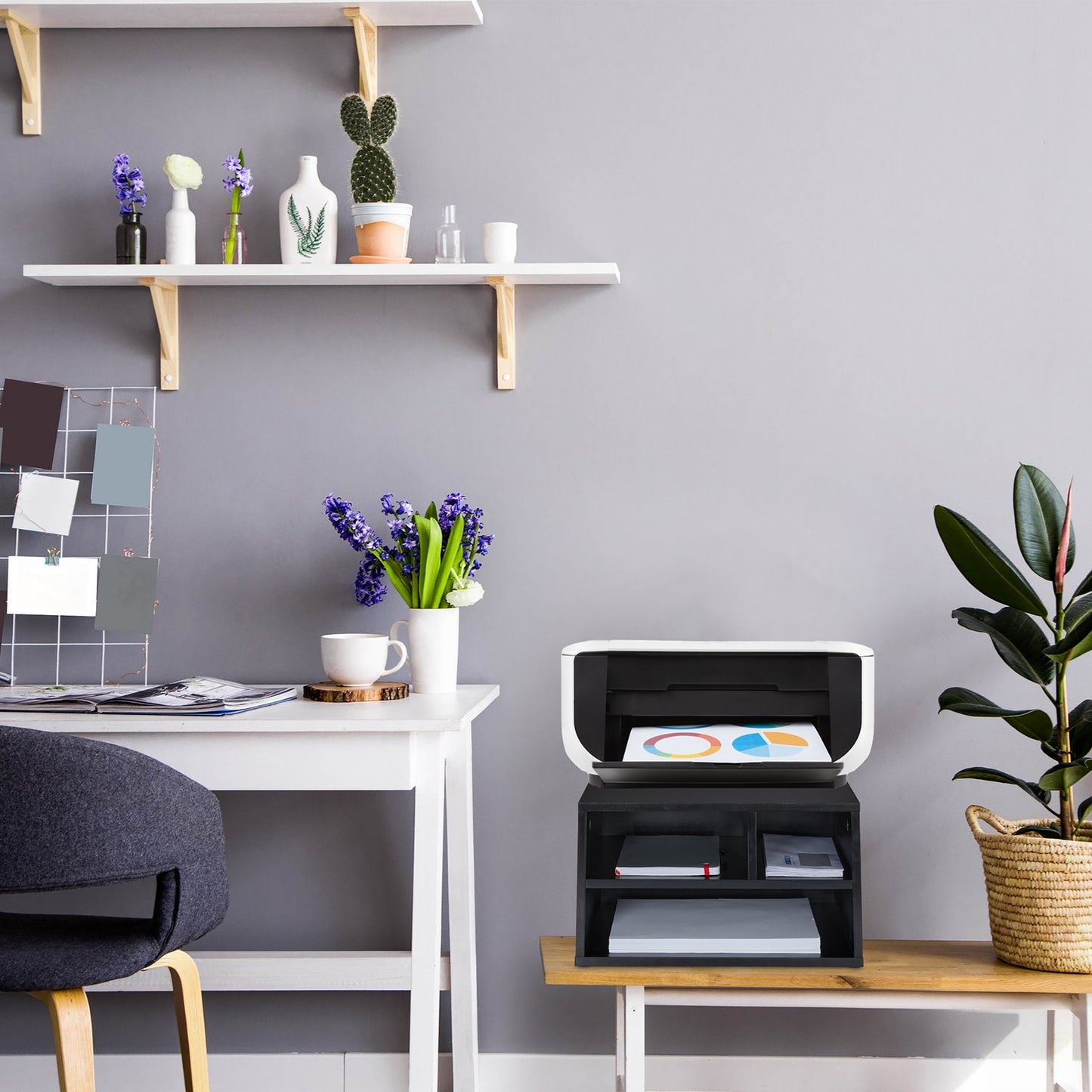 Printer shelf