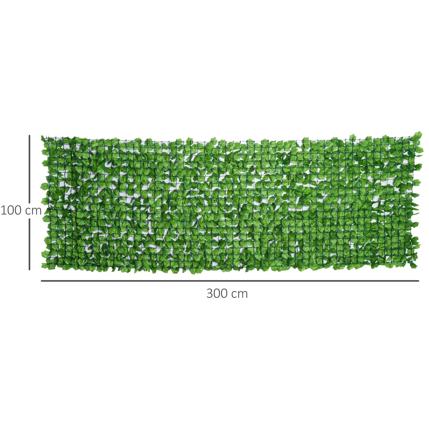 Artificial privacy hedge, light green 300x100cm Wall decor