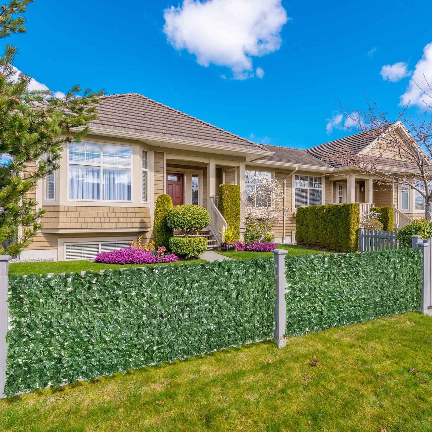Artificial privacy hedge - dark green, 300x100cm, garden & patio