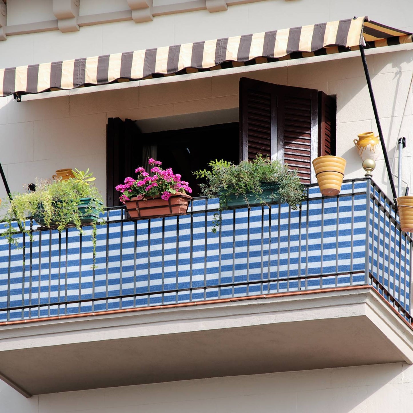 Privacy protection 1.8 m blue-white