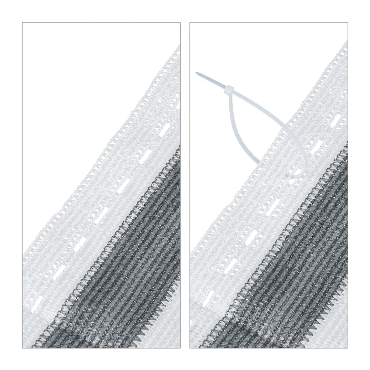 Privacy protection 1.8 m grey-white