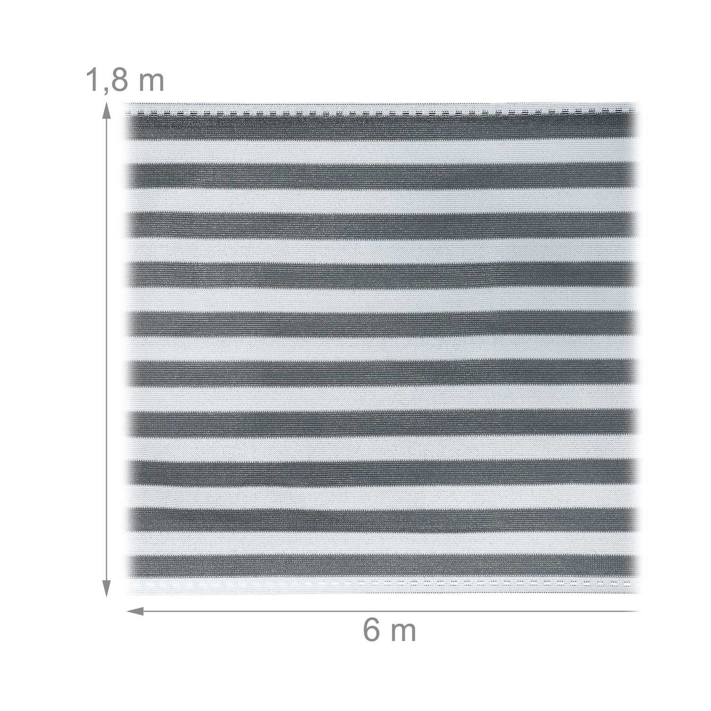 Privacy protection 1.8 m grey-white