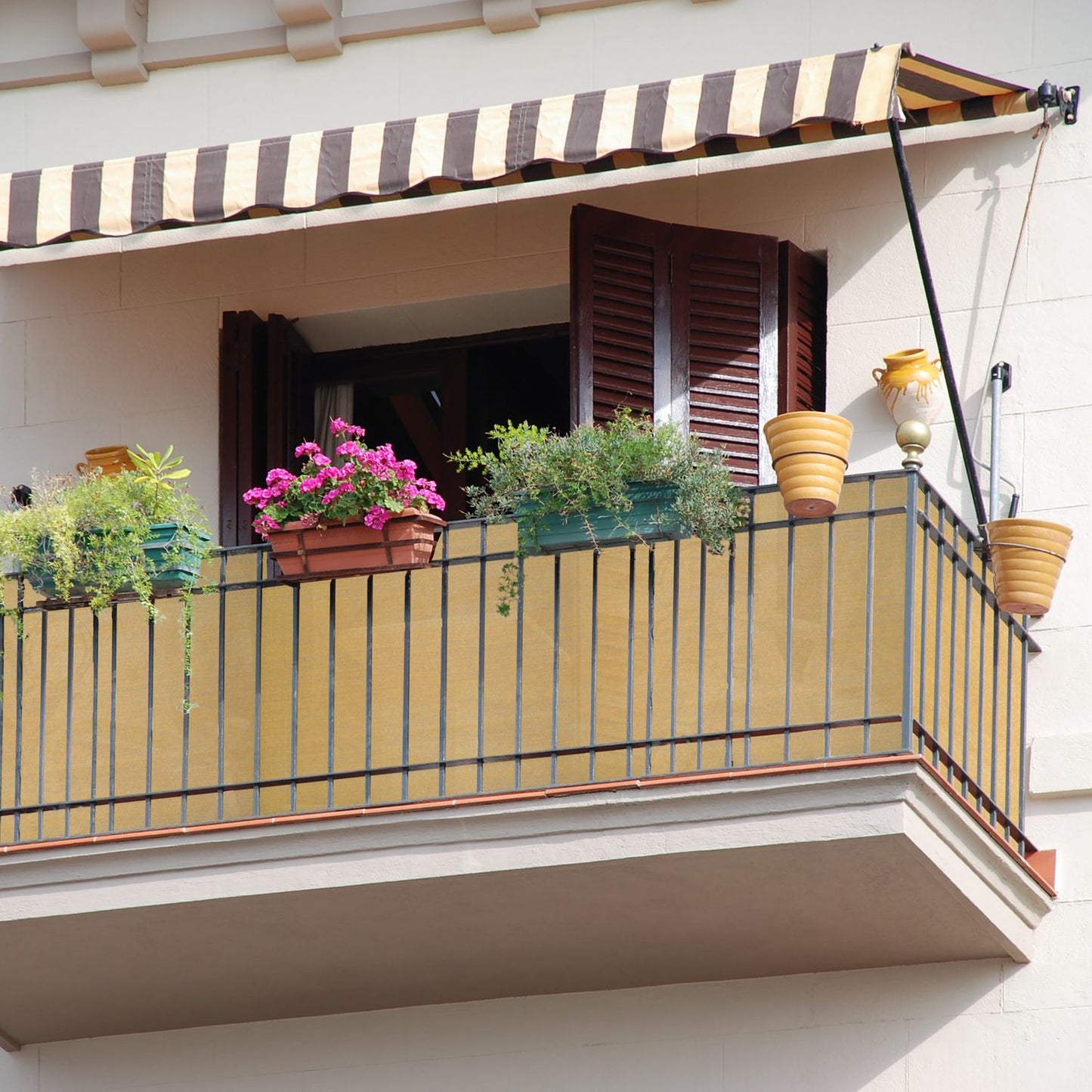 Privacy protection 1 m beige