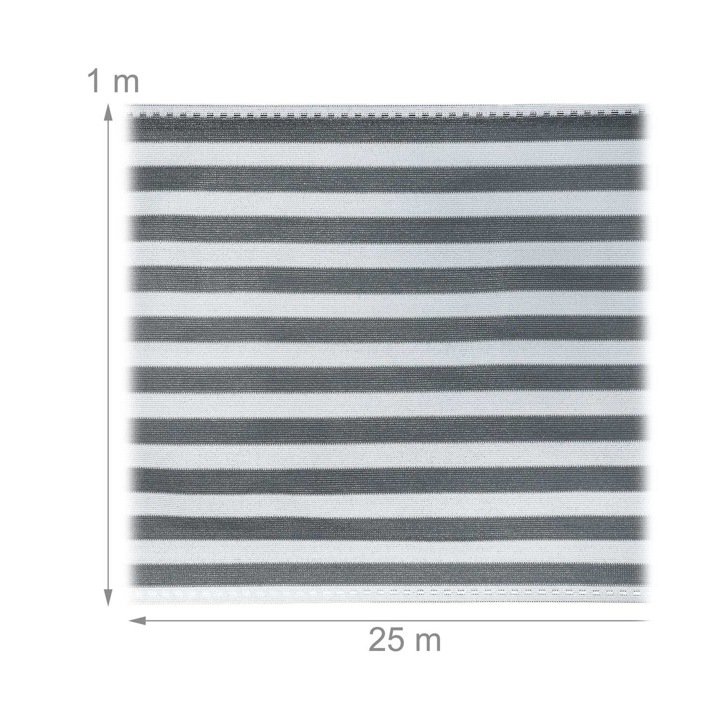 Privacy protection 1 m grey-white