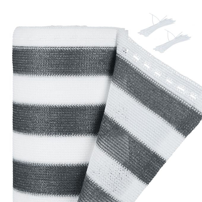 Privacy protection 2 m grey-white