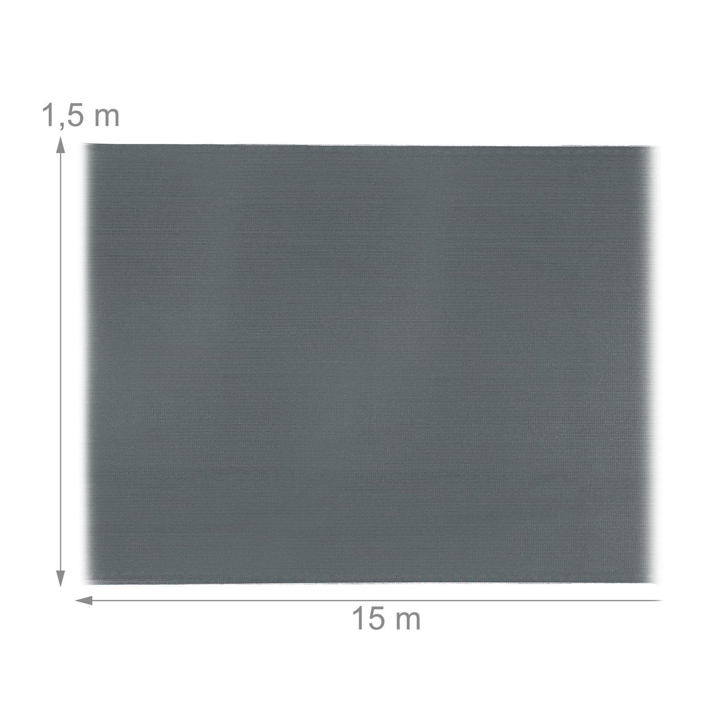 Privacy screen 1.5 m high anthracite grey