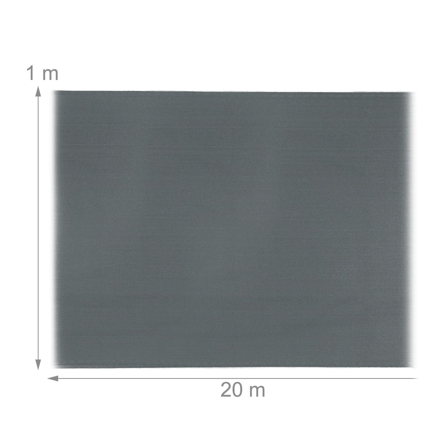 Privacy screen 1 m high anthracite grey