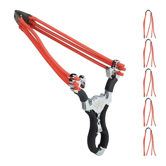 Professional slingshot with latex bands