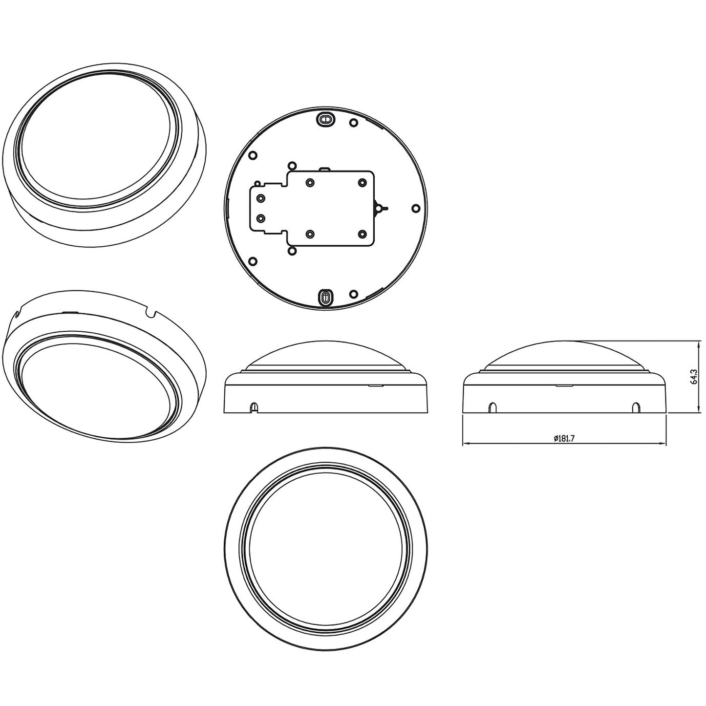 ProjectLine Wall lamp 15W 1400lm IP54