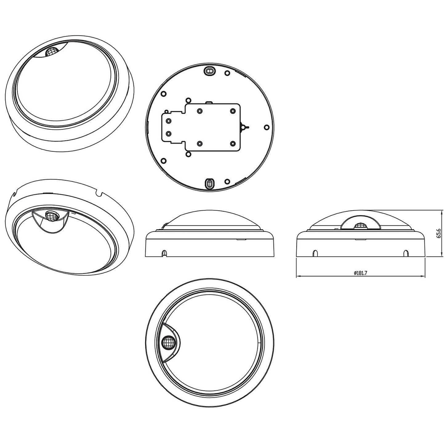 ProjectLine Wall lamp 15W 1400lm IP54 Sensor