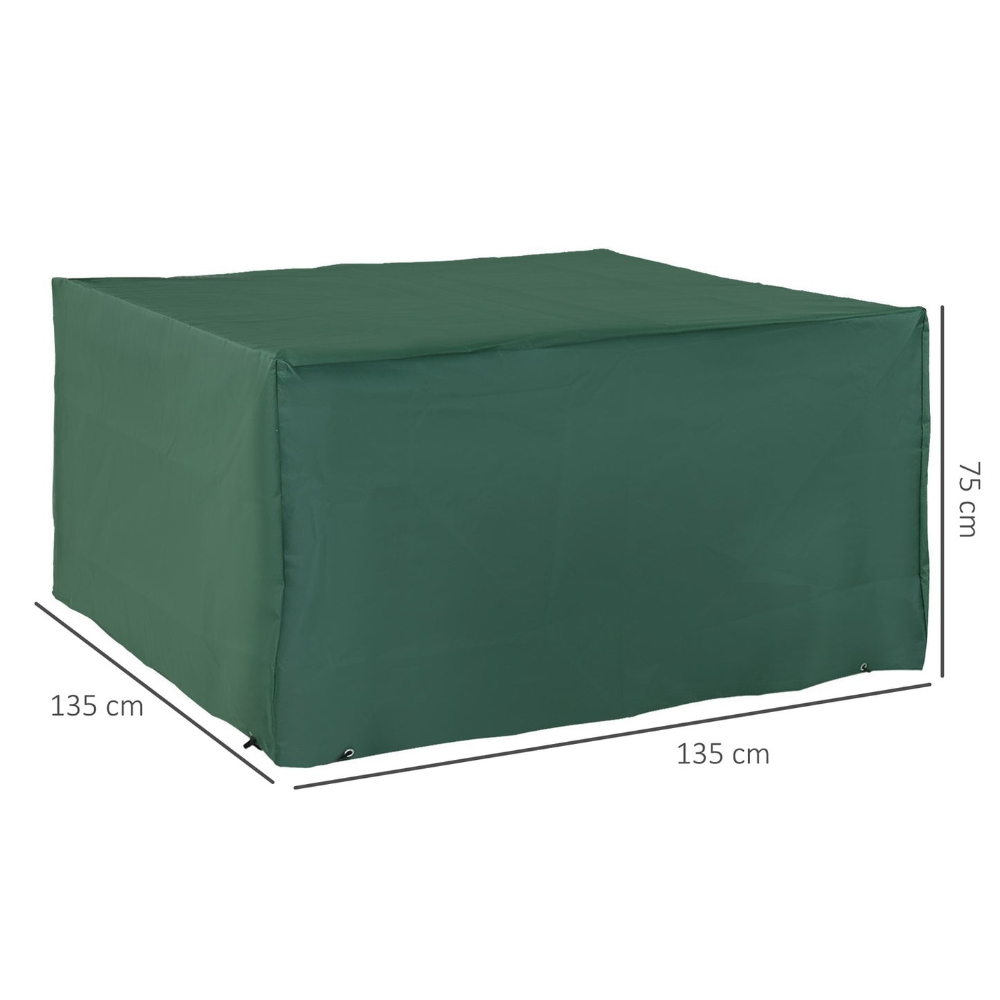 Garden furniture cover, 600D Waterproof 135x135x75 Cm